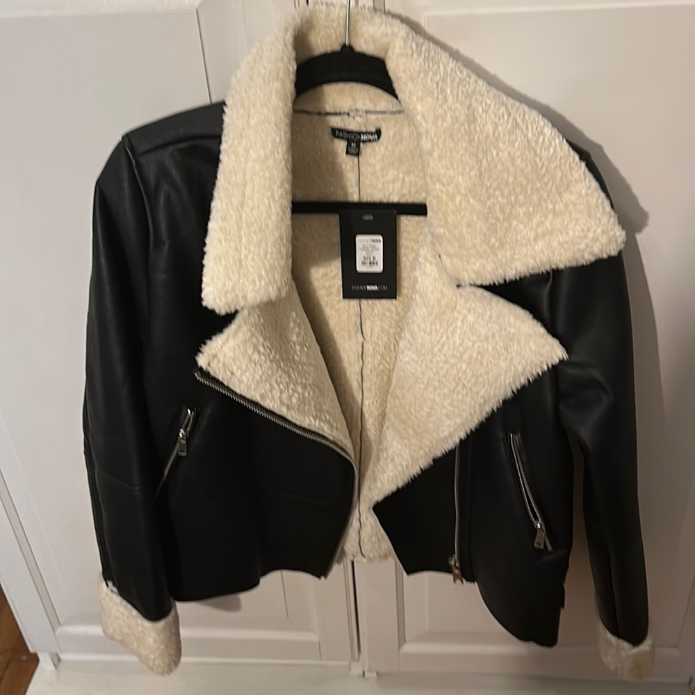 Faux leather Moto Jacket